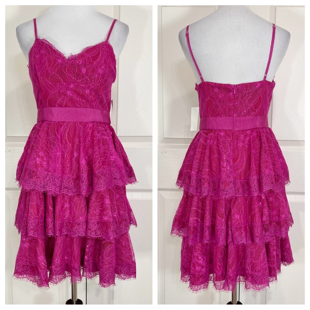 NWT! Pearl Marchesa Georgina Chapman lace dress